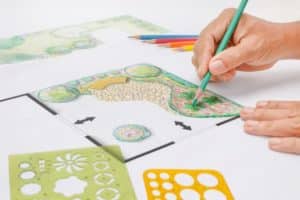 sketching a home landscape project
