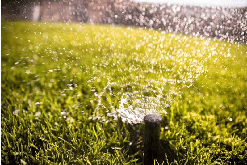 Sprinkler system mistakes North Ridgeville Ohio example on a lawn