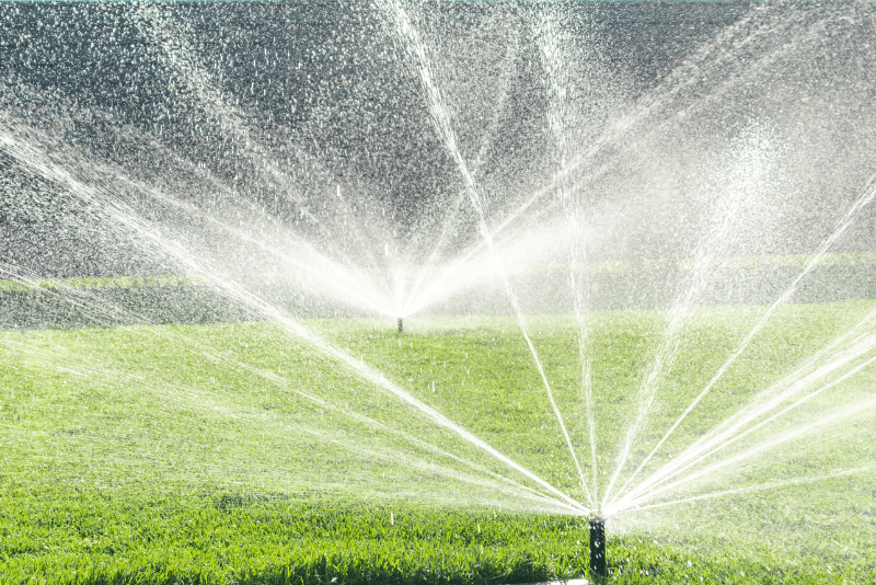 Sprinkler system mistakes North Ridgeville Ohio on a lawn